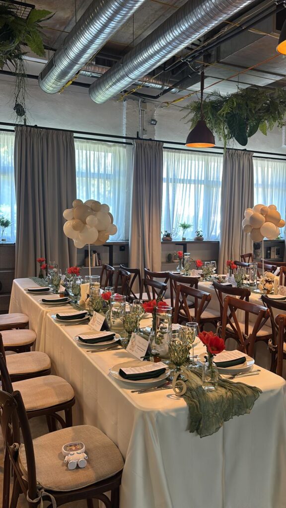 Spatiu pentru botez, aranjament locatie, decoratiuni
